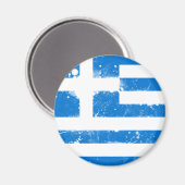Flagge Griechenlands Magnet (Vorderseite/Rückseite)