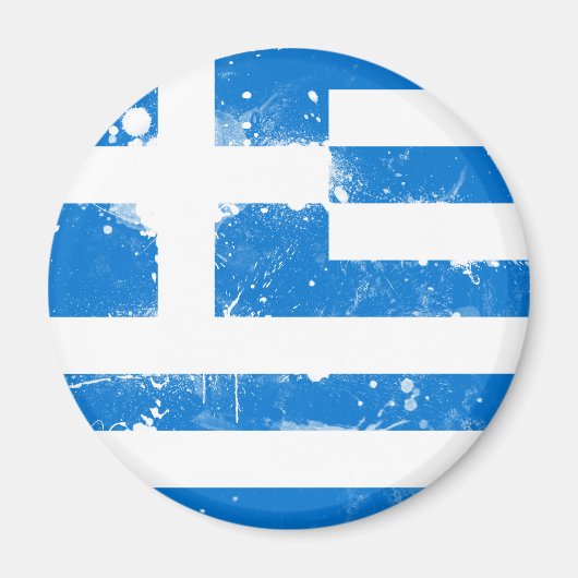 Flagge Griechenlands Magnet (Vorne)
