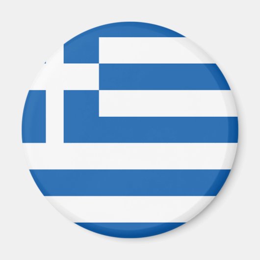 Flagge Griechenlands Magnet (Vorne)