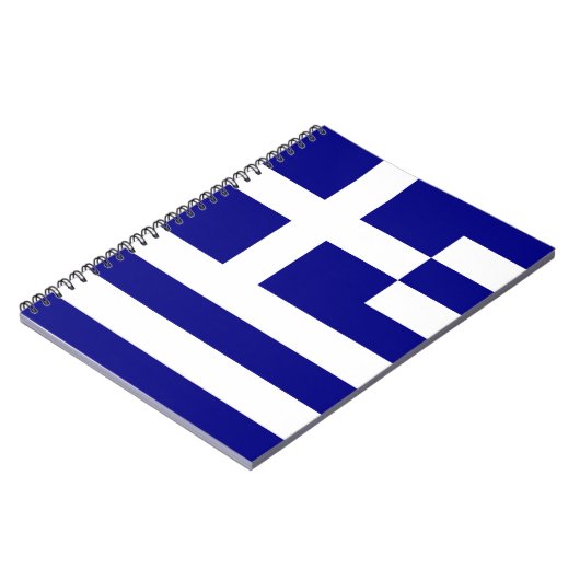 Flagge Griechenlands Notizblock (Linke Seite)