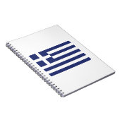 Flagge Griechenlands Notizblock (Rechte Seite)