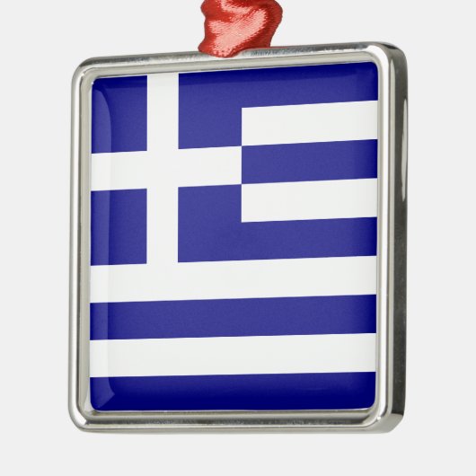 Flagge Griechenlands Ornament Aus Metall (Links)