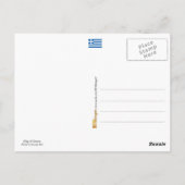 Flagge Griechenlands Postkarte (Rückseite)