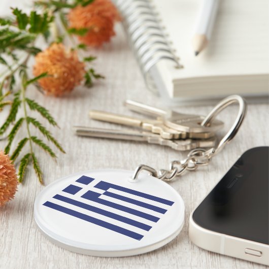 Flagge Griechenlands Schlüsselanhänger (Vorderseite rechts)