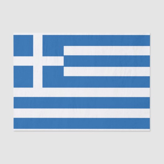 Flagge Griechenlands Seidenpapier (Vorderseite)
