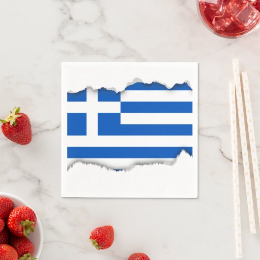 Flagge Griechenlands Serviette (Beispiel)