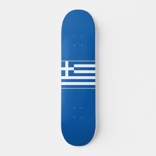 Flagge Griechenlands Skateboard (Vorne)