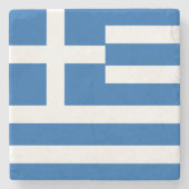 Flagge Griechenlands Steinuntersetzer (Vorderseite)