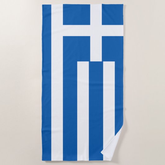 Flagge Griechenlands Strandtuch (Vorderseite)