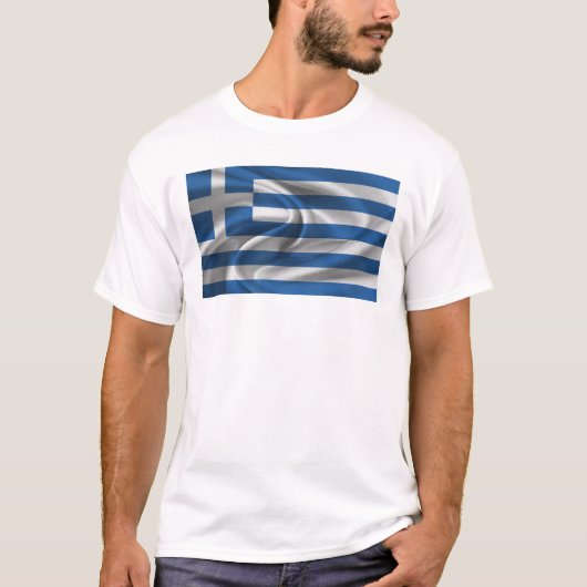 Flagge Griechenlands T-Shirt (Vorderseite)