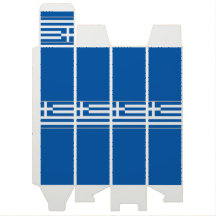 Flagge Griechenlands Weingeschenkbox