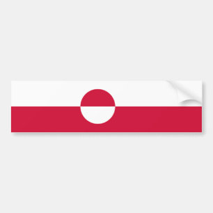 Flagge Grönlands Autoaufkleber