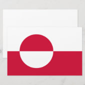 Flagge Grönlands Briefpapier (Vorne/Hinten)