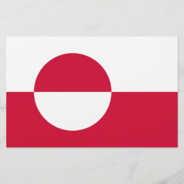 Flagge Grönlands Briefpapier