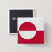 Flagge Grönlands Button (Vorne & Hinten)