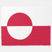 Flagge Grönlands Fleecedecke (Vorderseite (Horizontal))