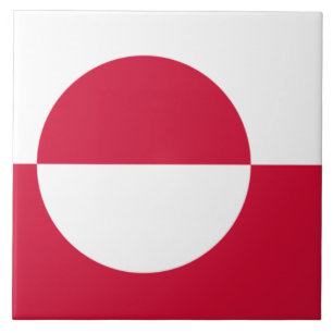 Flagge Grönlands Fliese