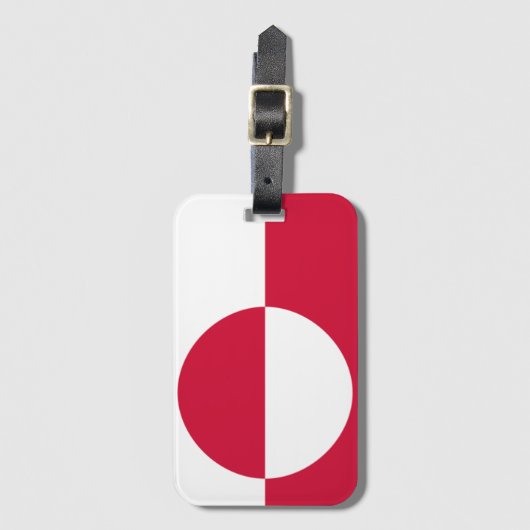 Flagge Grönlands Gepäckanhänger (Vorderseite Vertikal)