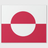 Flagge Grönlands Geschenkpapier (Flach)