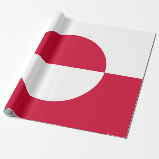 Flagge Grönlands Geschenkpapier (Ungerollt)