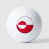 Flagge Grönlands Golfball (Vorderseite)