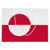 Flagge Grönlands Große Geschenktüte (Rückseite)