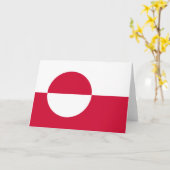 Flagge Grönlands Karte (Gelbe Blume)