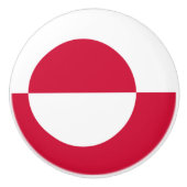 Flagge Grönlands Keramikknauf (Vorderseite)