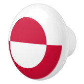 Flagge Grönlands Keramikknauf (Rechts)