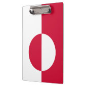 Flagge Grönlands Klemmbrett (Links)