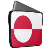 Flagge Grönlands Laptopschutzhülle (Vorne Rechts)