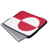 Flagge Grönlands Laptopschutzhülle (Vorne Knopf)