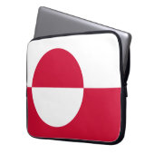 Flagge Grönlands Laptopschutzhülle (Vorderseite Links)