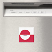 Flagge Grönlands Magnet (In Situ (Geschirrspüler))