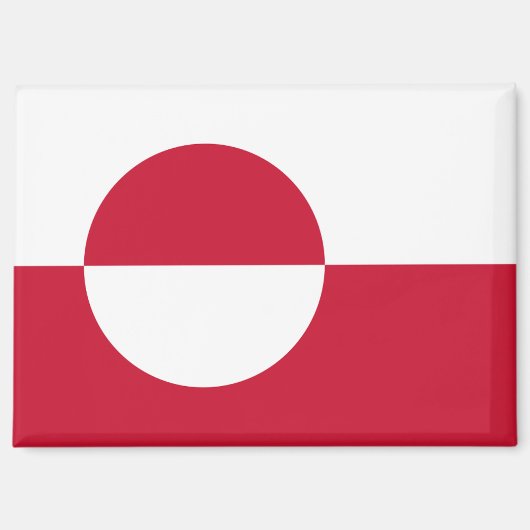 Flagge Grönlands Magnet (Vorderseite)