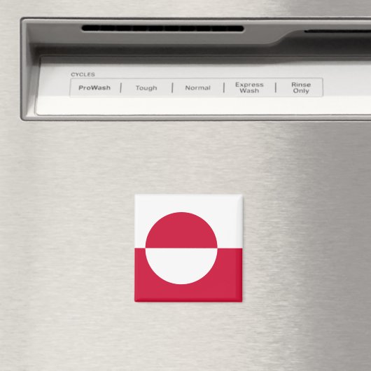 Flagge Grönlands Magnet (In Situ (Geschirrspüler))