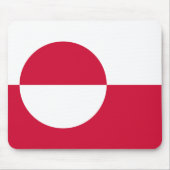 Flagge Grönlands Mousepad (Vorne)