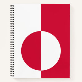 Flagge Grönlands Notizblock