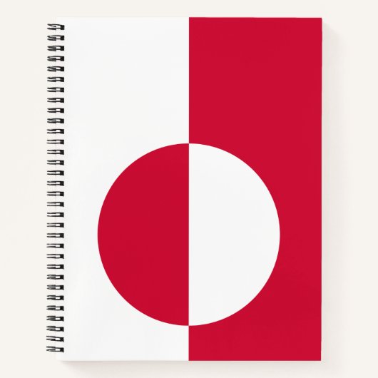 Flagge Grönlands Notizblock (Vorderseite)