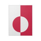 Flagge Grönlands Notizblock (Rotiert)