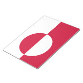 Flagge Grönlands Notizblock (angewinkelt)