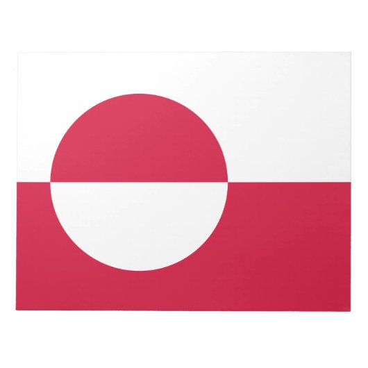 Flagge Grönlands Notizblock (Vorderseite)