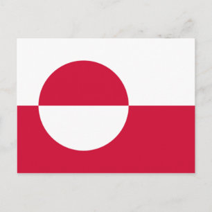 Flagge Grönlands Postkarte