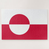 Flagge Grönlands Puzzle (Horizontal)