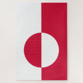 Flagge Grönlands Puzzle (Vertikal)