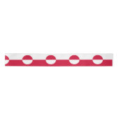 Flagge Grönlands Satinband (Vorderseite)