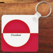 Flagge Grönlands Schlüsselanhänger (Rückseite)