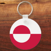 Flagge Grönlands Schlüsselanhänger (Rückseite)