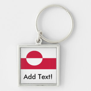 Flagge Grönlands Schlüsselanhänger
