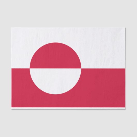 Flagge Grönlands Seidenpapier (Vorderseite)